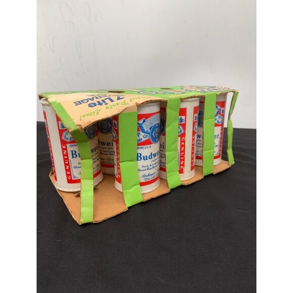 Budweiser 7 Lite Beverage Pak Patio Lites Covers Original Box NO CORD 70's - Picture 2 of 8